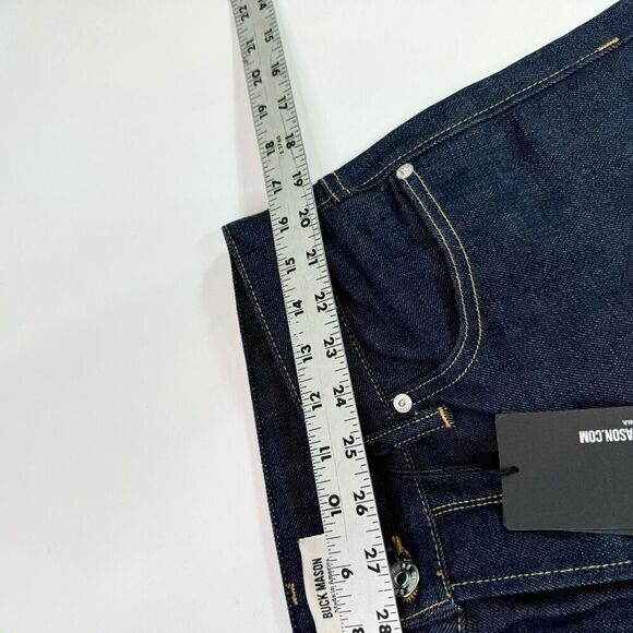 Buck Mason Jeans Mens Size 32 Blue Cotton Five Pocket Button Fly Denim New - Picture 5 of 11